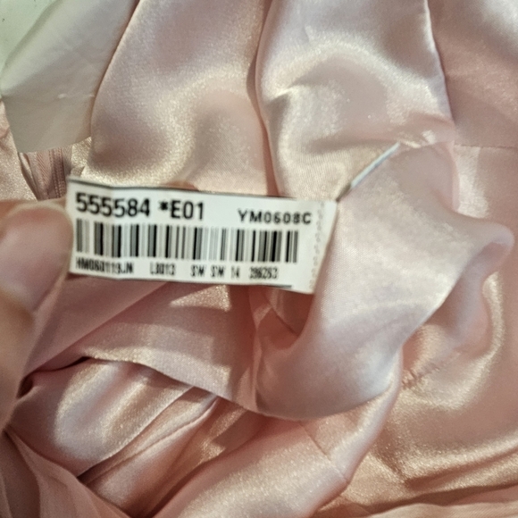 Belsoie Blush Pink Chiffon Floor Length Gown - Picture 9 of 9